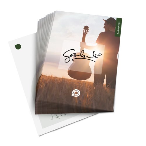Autogrammkarten aus Papier.
