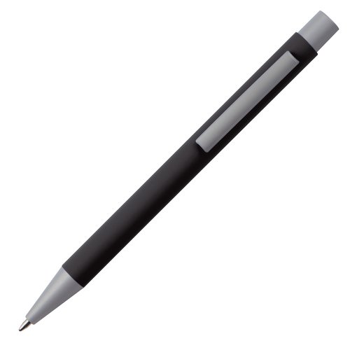 Schwarzes Schreibset mit Kugelschreiber und Etui.