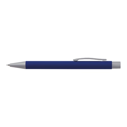 Blaues Schreibset mit Stift und Zubehr.