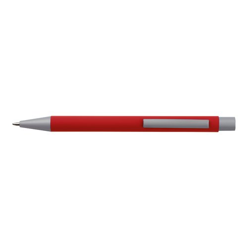 Rotes Schreibset mit Kugelschreiber und Etui.