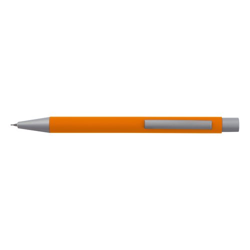 Oranges Schreibset mit Stift und Zubehr.