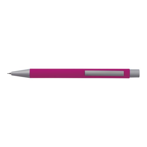 Pinkes Schreibset mit Kugelschreiber und Etui.