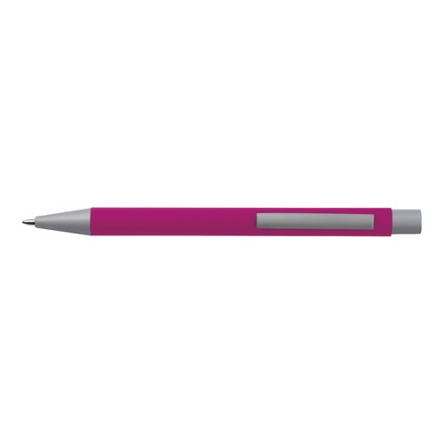 Pinkes Schreibset mit Kugelschreiber und Etui.