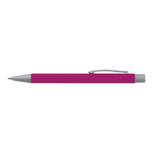 Pinkes Schreibset mit Kugelschreiber und Etui.
