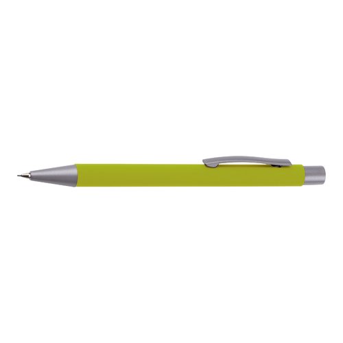 Apfelgrnes Schreibset mit Kugelschreiber und Bleistift.