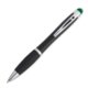 Grner Metall-Kugelschreiber mit Touch-Pen und Clip.