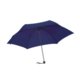 Dunkelblauer Mini-Regenschirm mit Bezug und kurzem Griff.