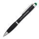 Schwarzer Metall-Kugelschreiber mit Touch-Pen und Clip.