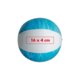 Blauer Kunststoff-Strandball, aufblasbar.