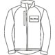 Softshelljacke für Herren mit durchgehendem Reißverschluss und Seitentaschen.