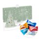 Grner Adventskalender aus Karton zum Selbstbefllen.