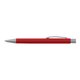 Rotes Schreibset mit Stift und Kugelschreiber mit Clip.