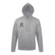 Graumelierter Hoodie aus Baumwollmischgewebe mit Kapuze und K�ngurutasche.