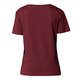 Burgunderrotes Damen T-Shirt aus Bio-Baumwolle mit kurzen �rmeln.
