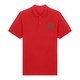 Rotes Poloshirt aus Bio-Baumwolle f�r Herren.