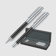 senator® Carbon Line Set Kugelschreiber und Füllhalter mit Etui