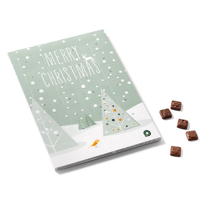 Wandadventskalender A4, 4/0-farbig