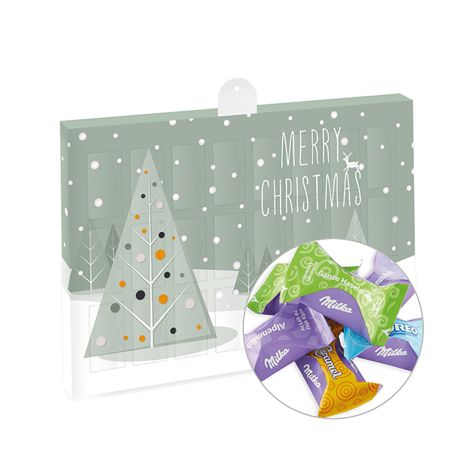 Premium Adventskalender ECO mit Milka Zarte Momente