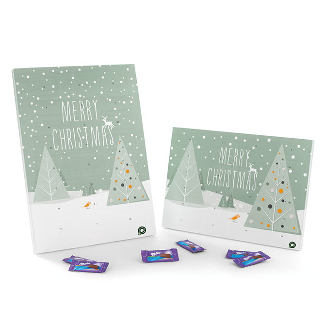 Wand-Adventskalender, Milka