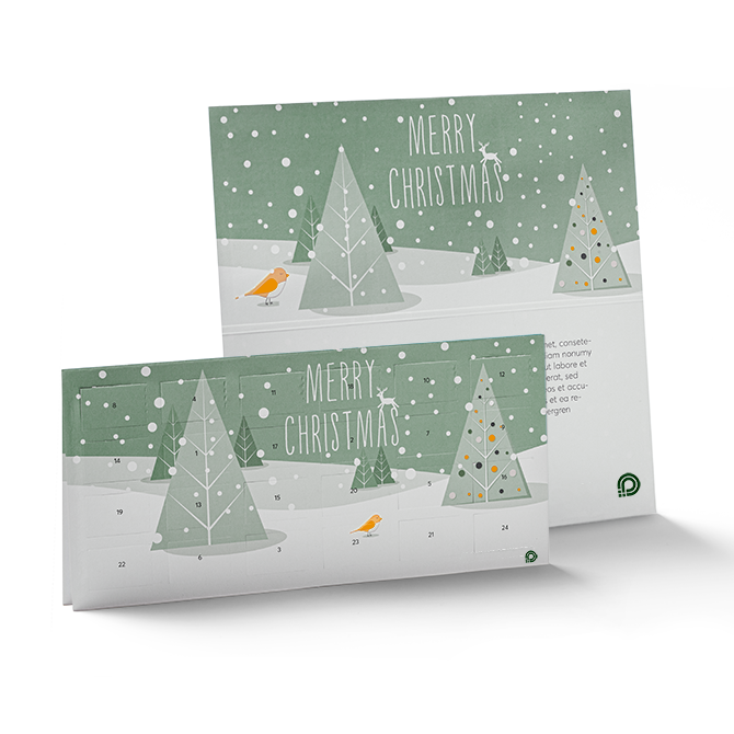 Adventskalender-Klappkarten