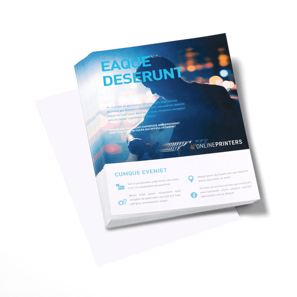 Flyer, einseitig bedruckt