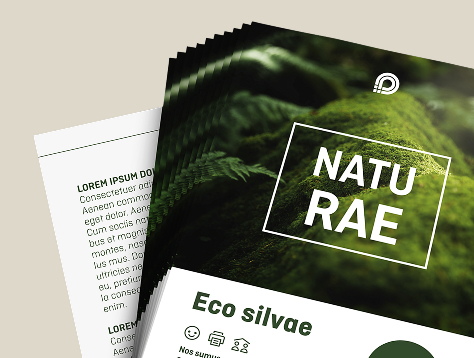 Flyer ko- und Naturpapiere