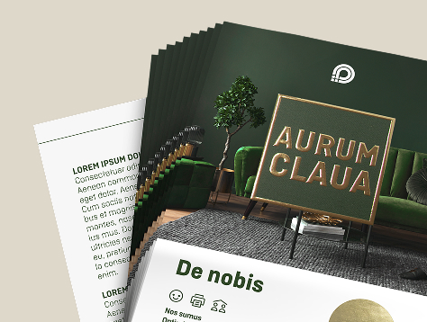 Flyer mit Veredelung