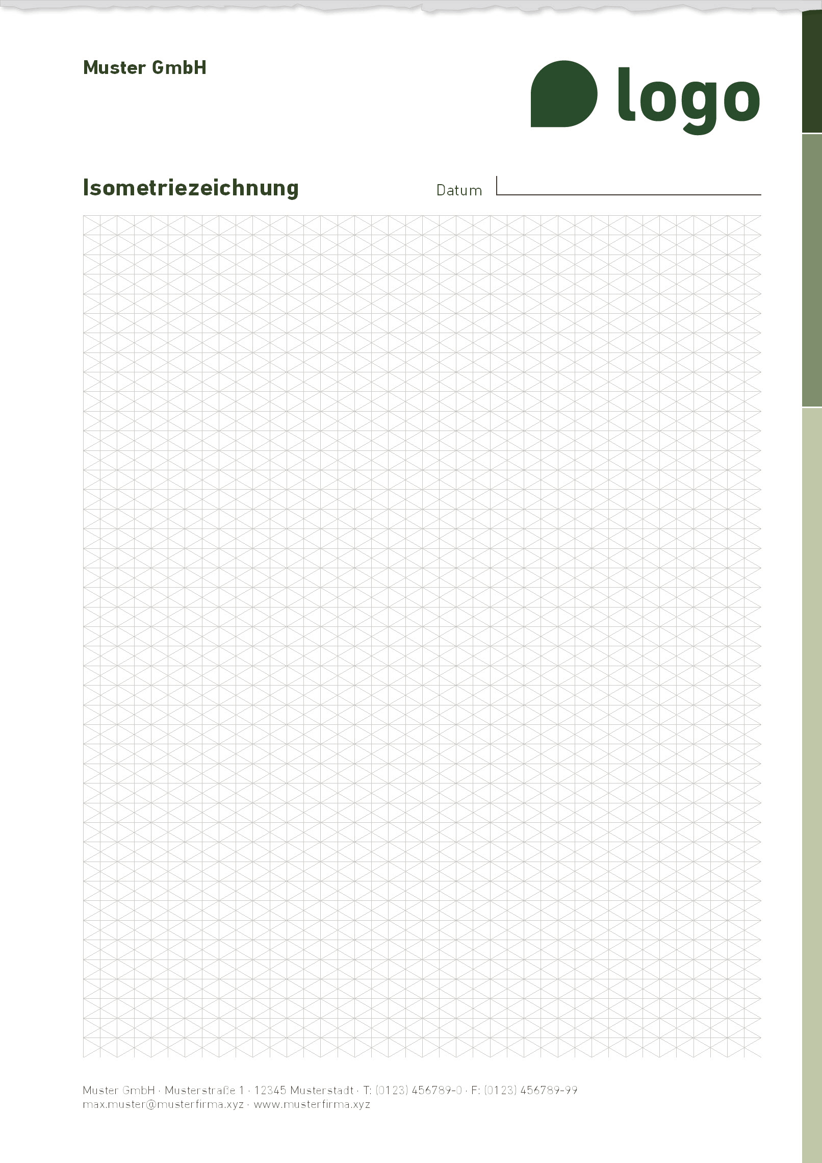 Bild Isometrieblöcke DIN A4
