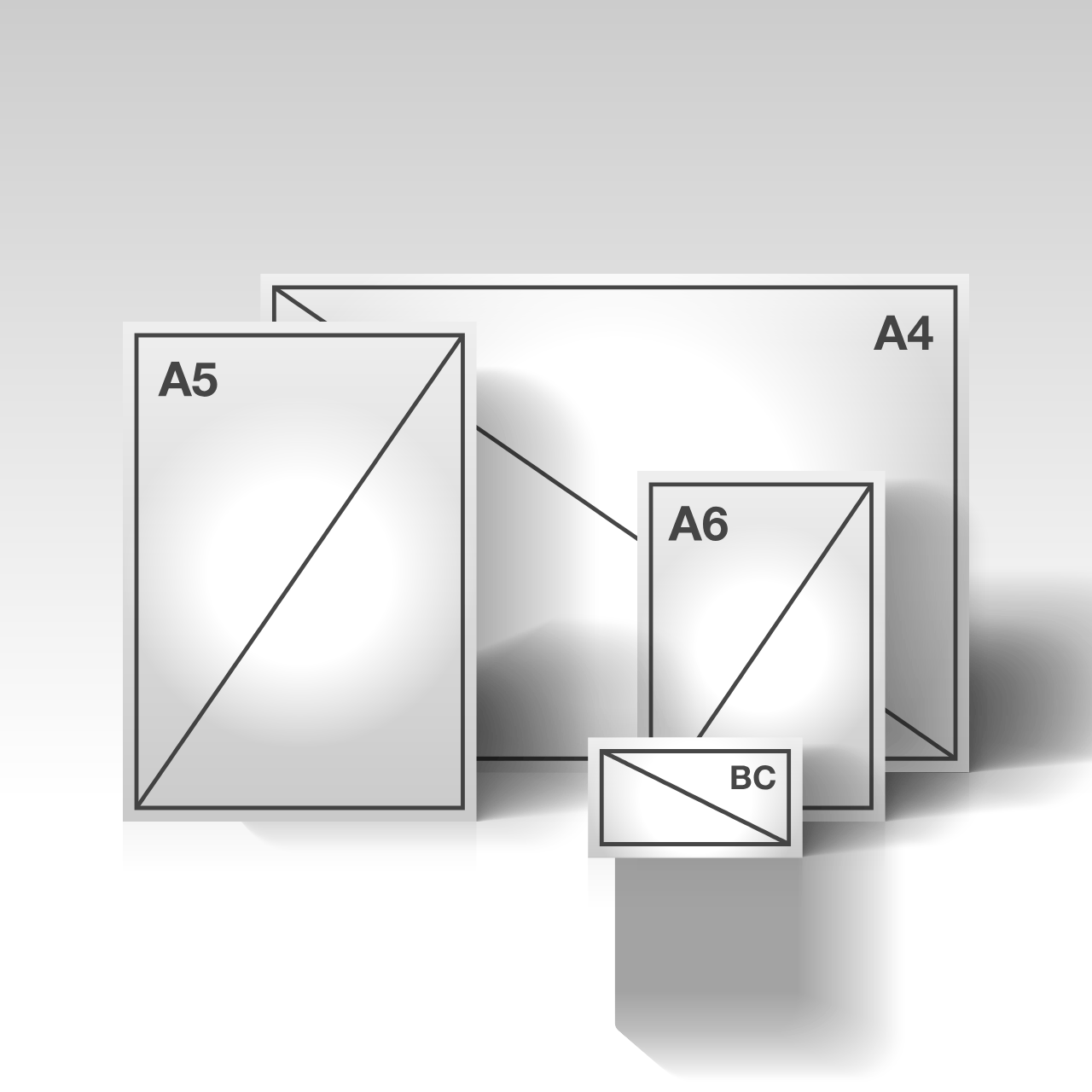 Bild Broschren aus 135 g/m2 Bilderdruckpapier mit Klammerheftung