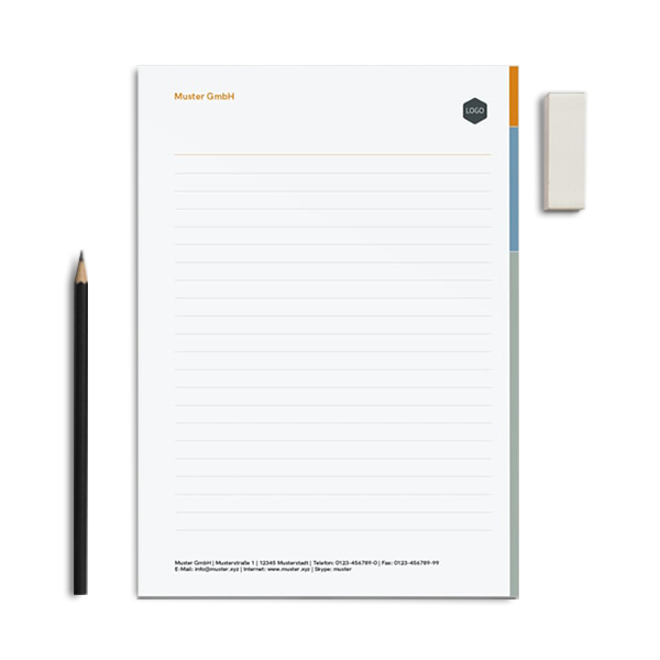 Schreibblocke Mit Logo Drucken Versandkostenfrei Onlineprinters
