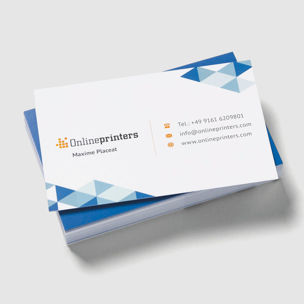 Visitenkarten drucken 85x55mm, beidseitig Onlineprinters