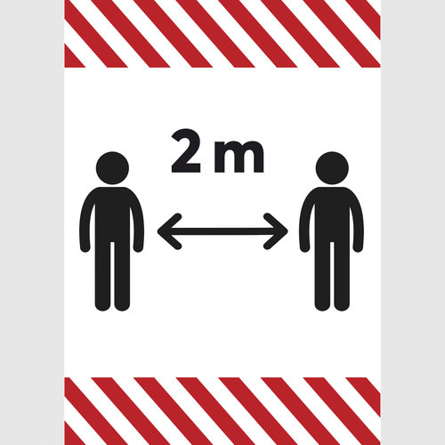 Personen 2 m (rot-wei�)