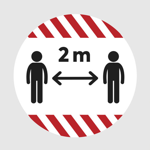 Personen 2 m (rot-wei�)