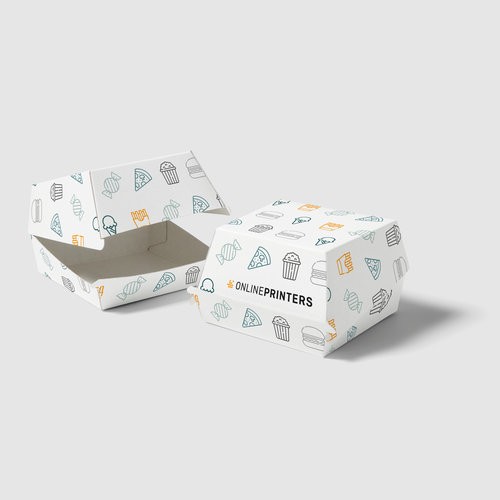 Burger Verpackungen, 11,7 x 11,8 x 8,0 cm 1