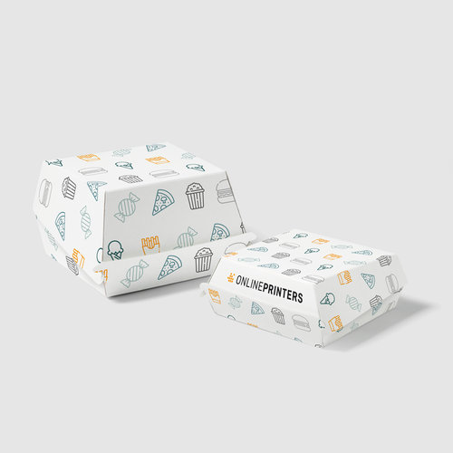 Burger Verpackungen, 11,7 x 11,8 x 8,0 cm 2