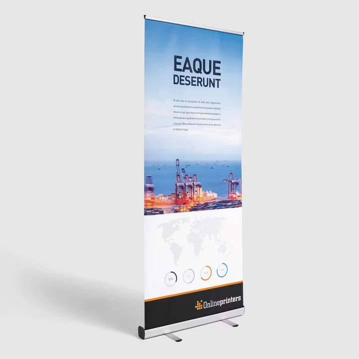Rollup Banner Standard | 100 x 200 cm | Druck & Transporttasche | 500 g/m² PVC matt