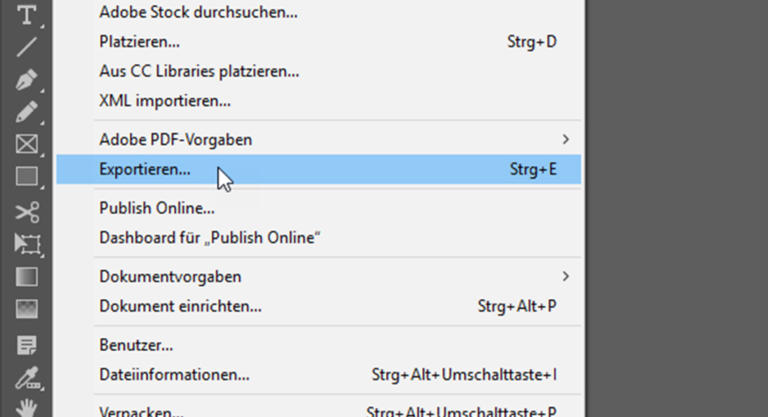 Ctrl + E: Druckfertige PDFs exportieren mit InDesign