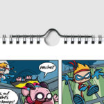 Comic Jam Kalender im Format A4 mit schwarzer Spiralbindung