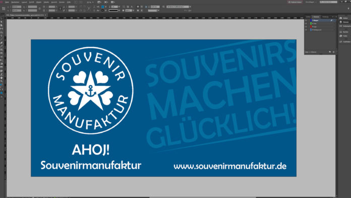 Banner-erstellen-InDesign-Tutorial: fertiges Banner-Design