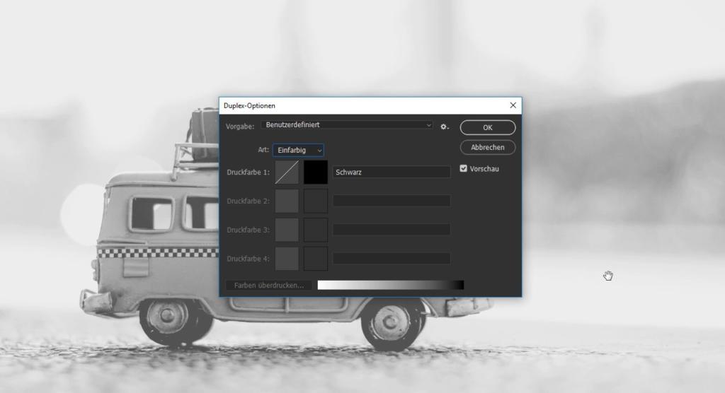 Photoshop: das Duplex-Dialogfeld verstehen