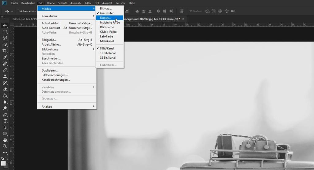 Duplex-Farbmodus in Photoshop