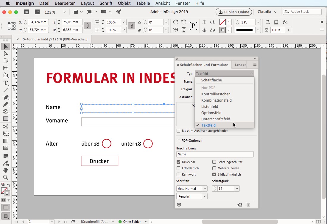 Pdf Formular Erstellen So Einfach Entsteht Ein Interaktives Dokument