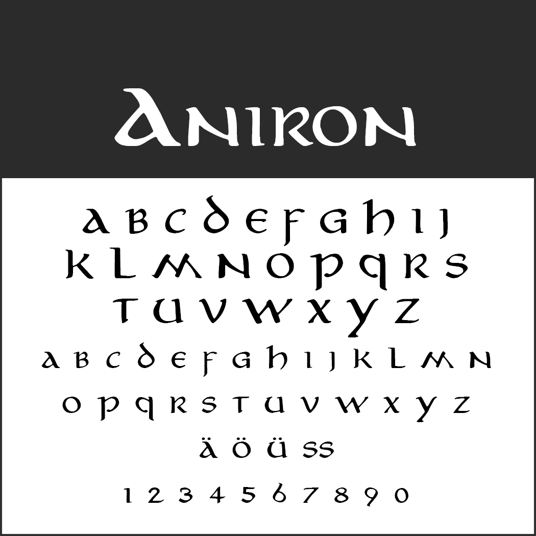 "Herr der Ringe"-Schrift: Aniron by thehutt