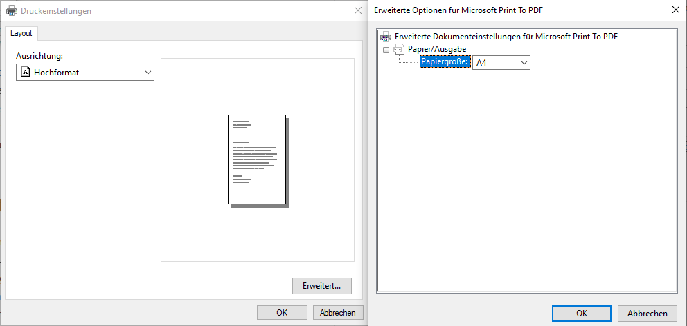 PDF erstellen Windows 10