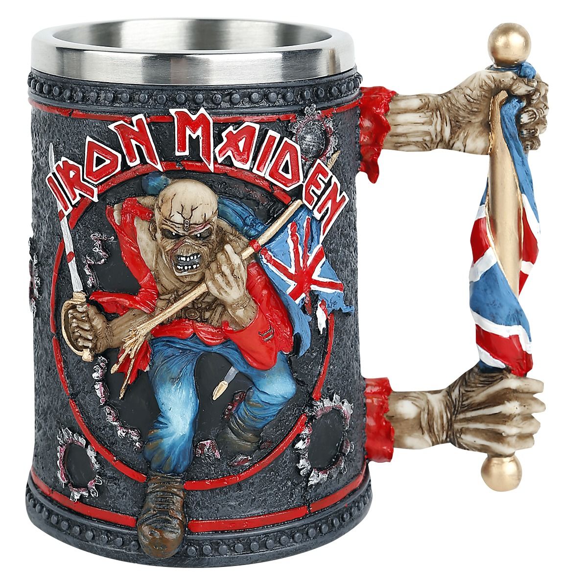 Den Bierkrug von Iron Maiden gibt es bei EMP.