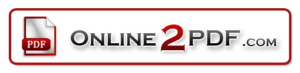 Logo für Online2PDF.com mit einem rot-weißen PDF-Symbol auf der linken Seite. Der Text „Online2PDF.com“ ist in fetten schwarzen Buchstaben gehalten, die Zahl „2“ ist rot. Der Hintergrund ist weiß mit rotem Rand.