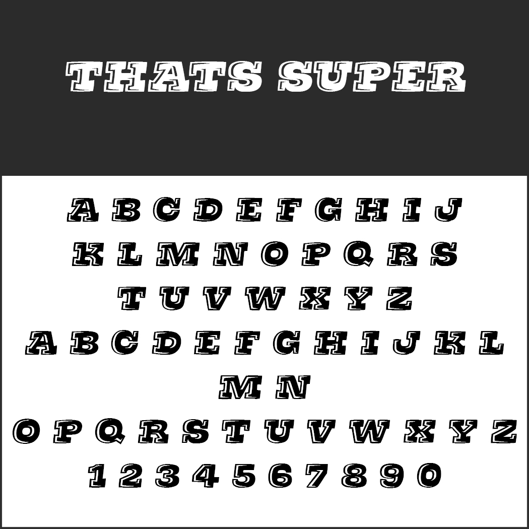 Graffiti Schrift "Thats super"