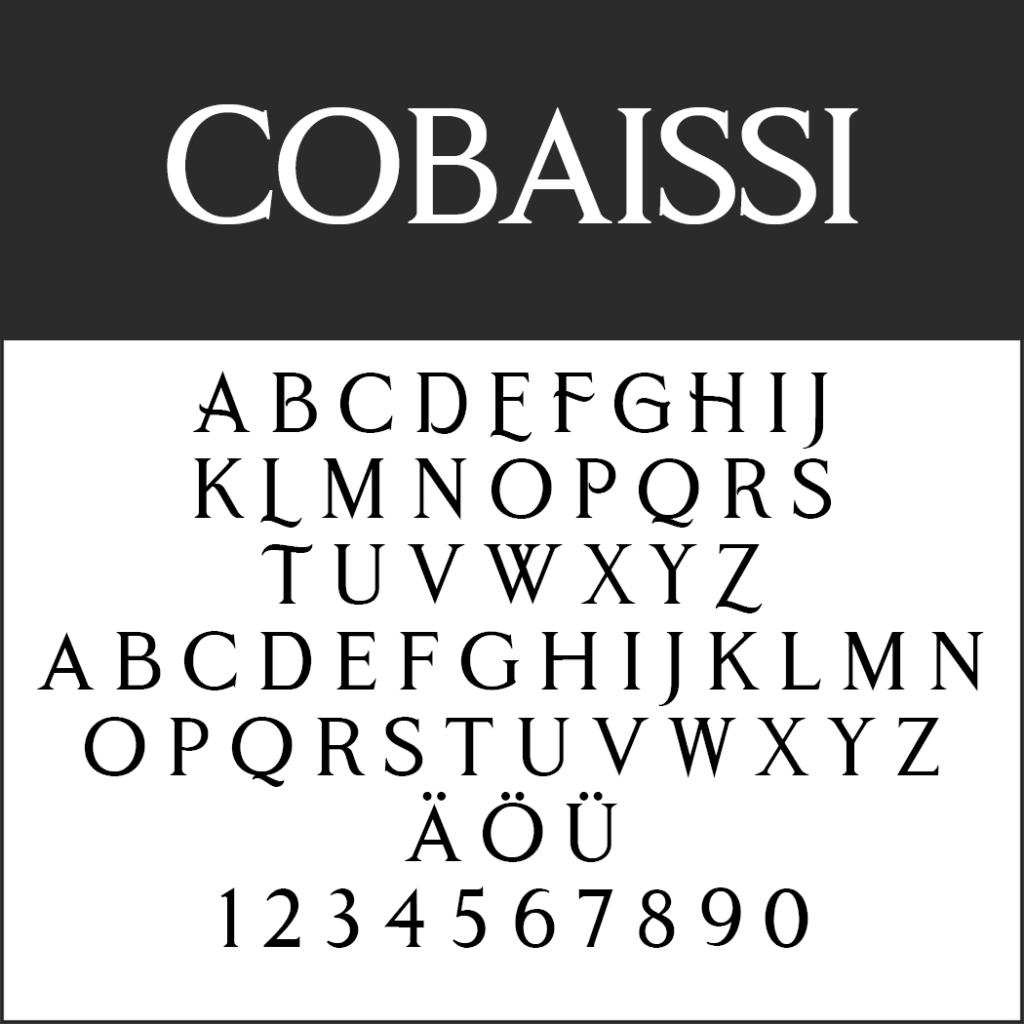 Coole Schrift: Cobaissi