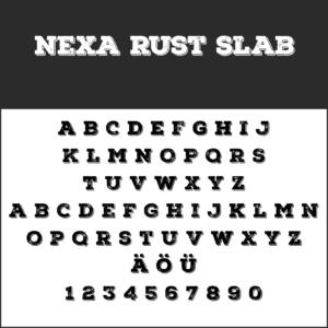 Coole Schriftart: Nexa Rust Slab