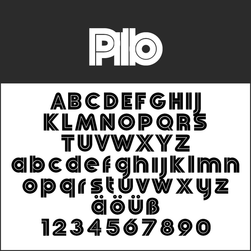 Coole Schriftart: Pilo